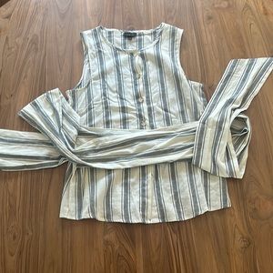 Who What Wear Wrap Blouse